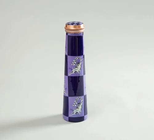 Traditional Meena Art Copper Water Bottle – Pure & Healthy
