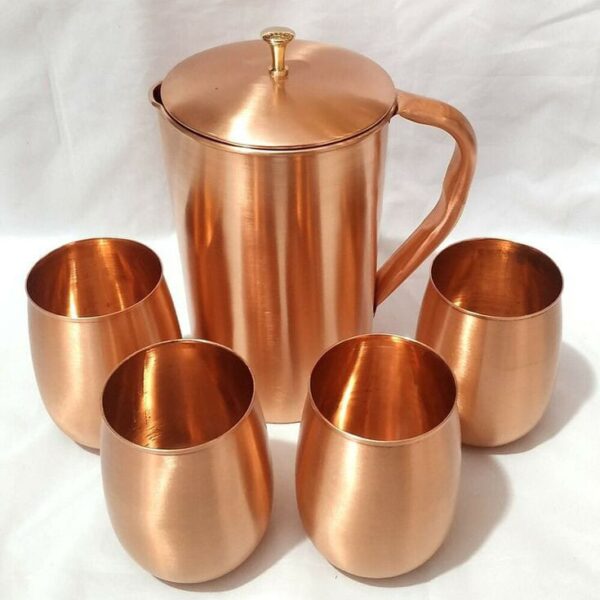Copper Jug & Glass Set – Complete Hydration