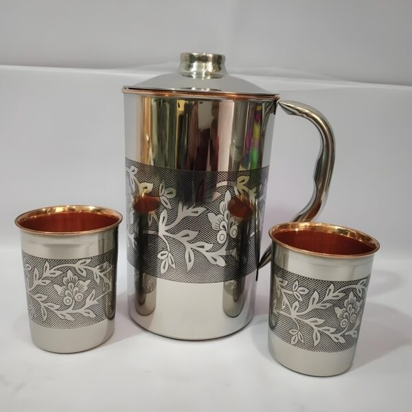Modern Copper Jug & Highball Glass Set – Stylish Utility