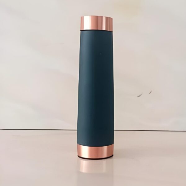 Floral Engraved Copper Bottle – Artistic Wellness